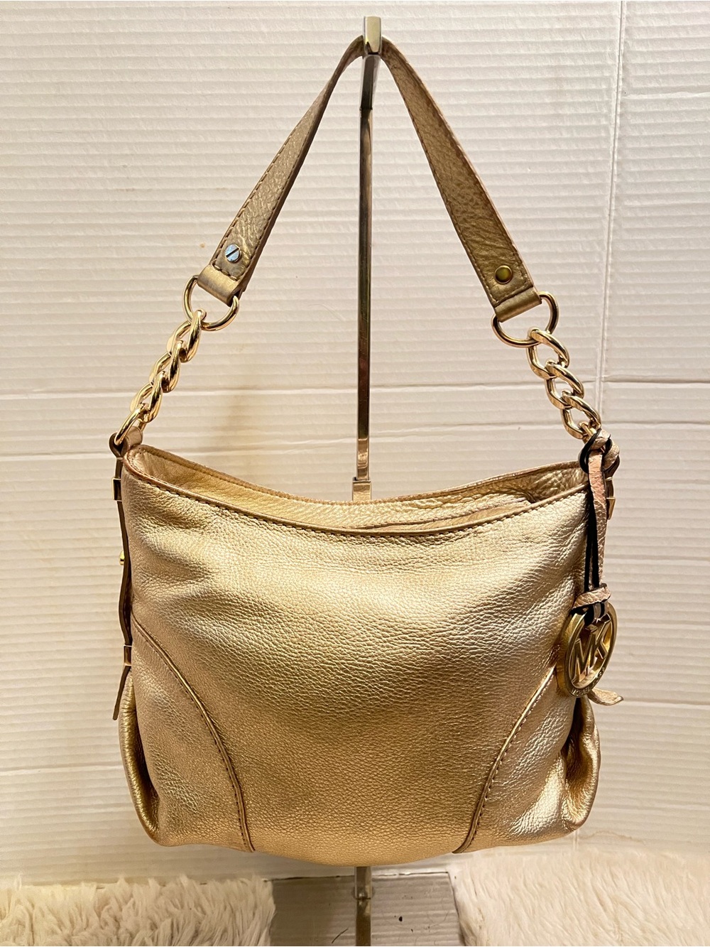 VGUC Gold Michael kors purse.